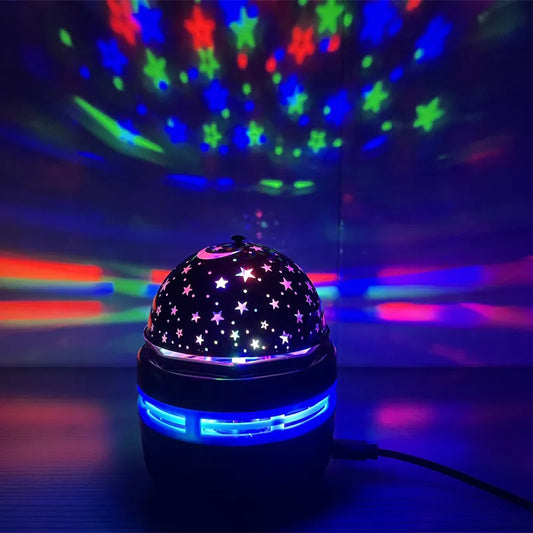 Rotating Starry Night LED Star Galaxy Colorful Projector Light