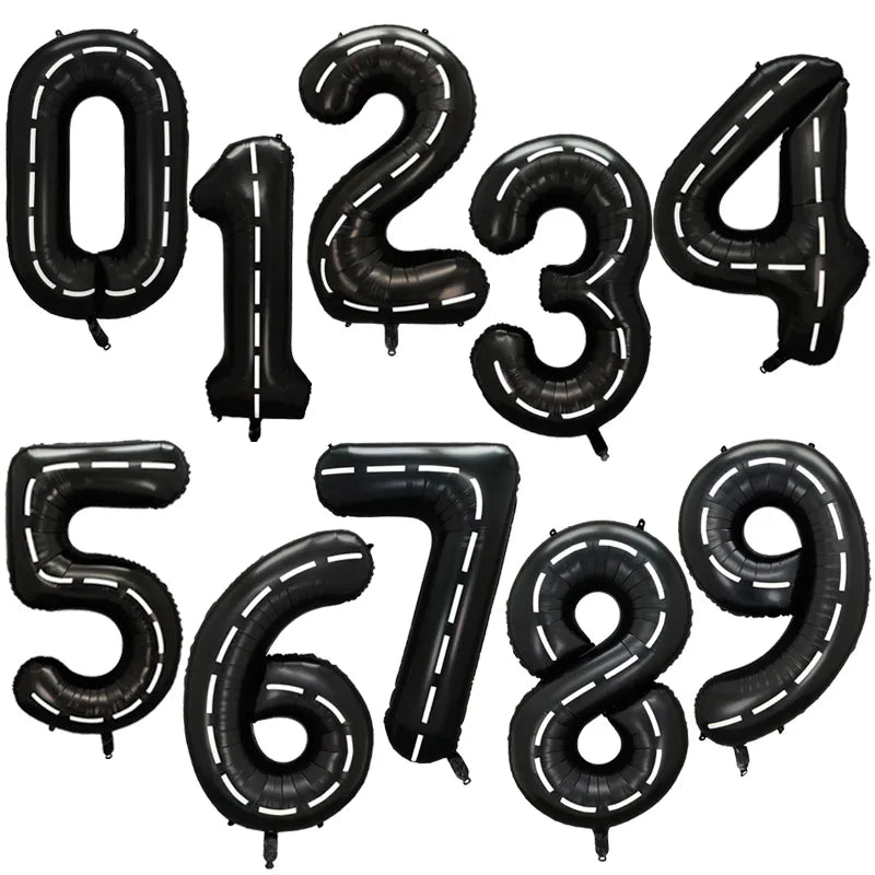 40Inch Standard Colors Big Foil Birthday Balloons Helium Number Balloon 0-9 Happy Birthday Wedding Party Decorations